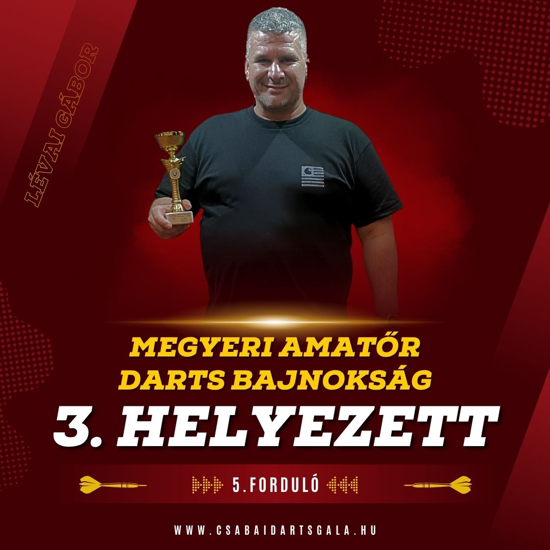 Révai Gábor, harmadik helyezett amatőr
